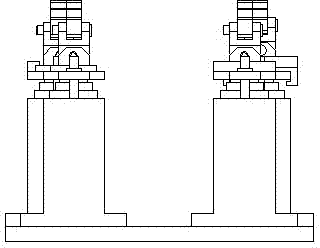 A four-wheel all-terrain vehicle frame vibration test machine