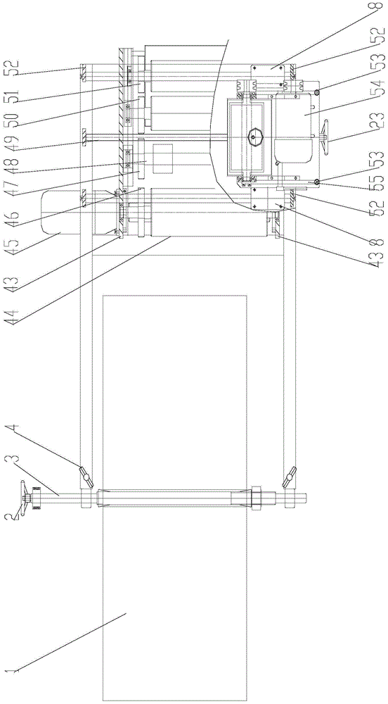 A kind of edging printing device of fireworks reel machine