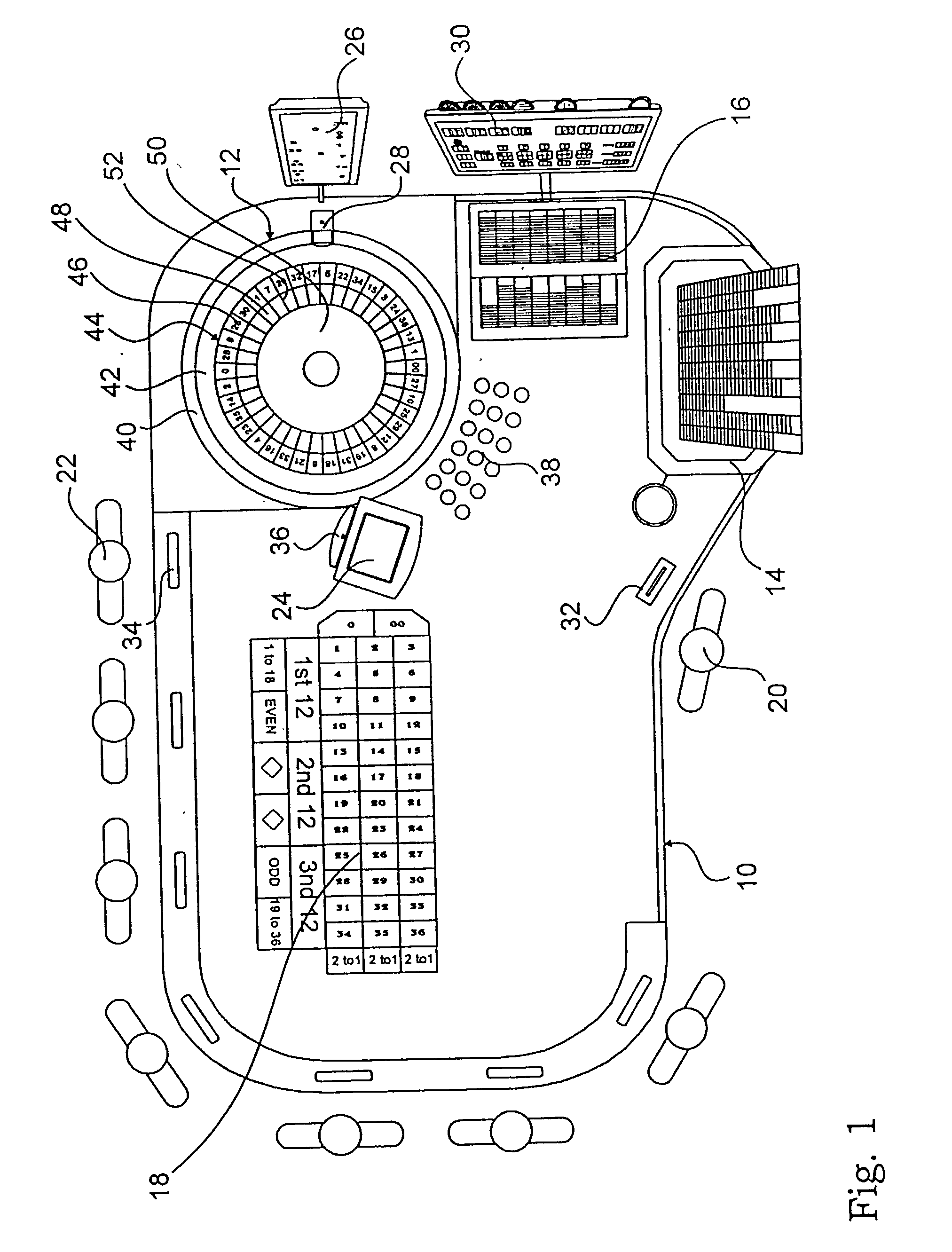 Roulette gaming system