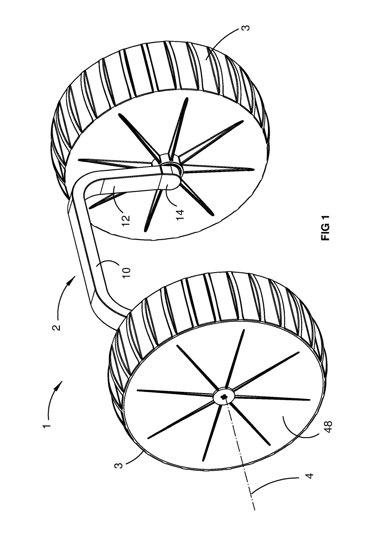 Statically stable robot using wheel with inner system