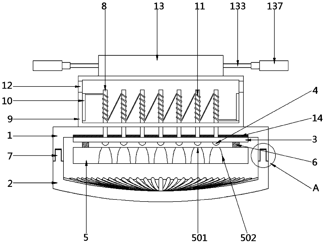 Pouring and sealing type high-temperature-resistant LED explosion-proof lamp