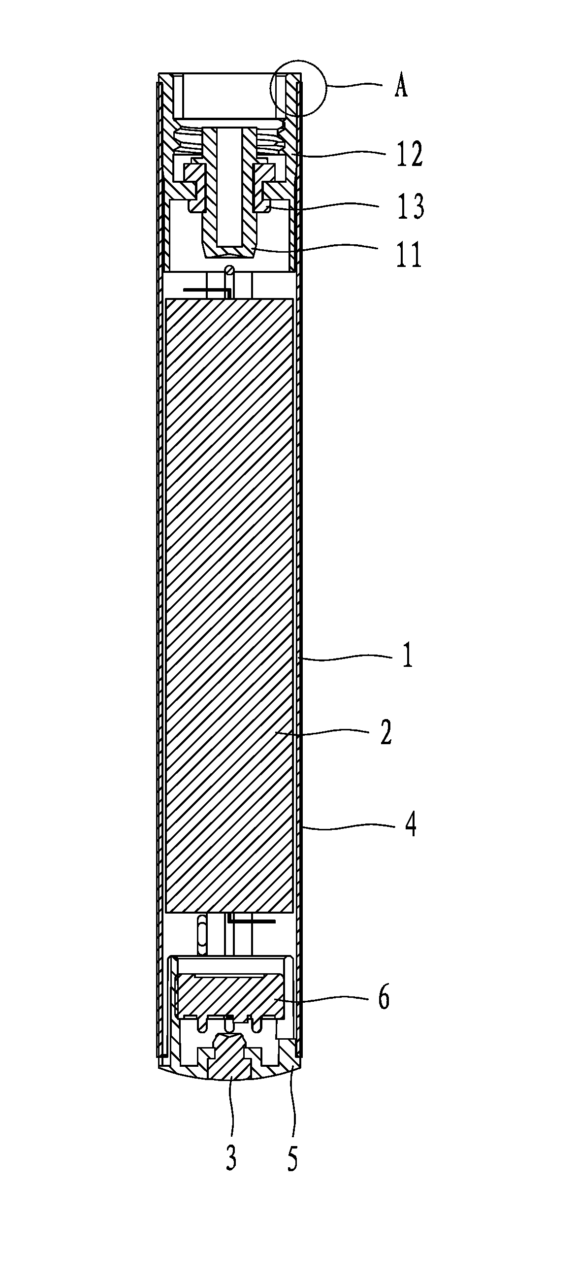 Battery component and electronic cigarette