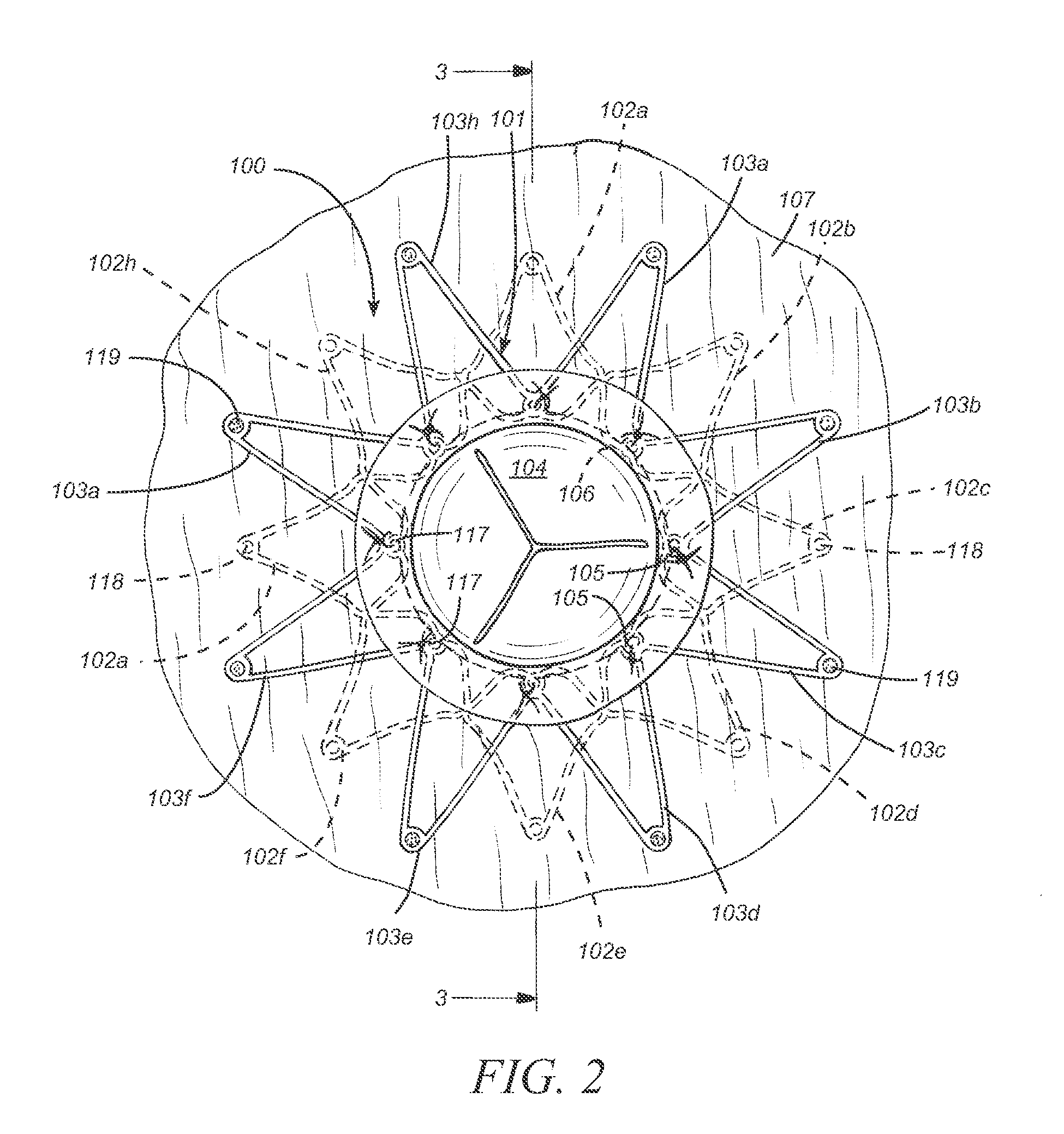 Prosthesis for reducing intra-cardiac pressure having an embolic filter