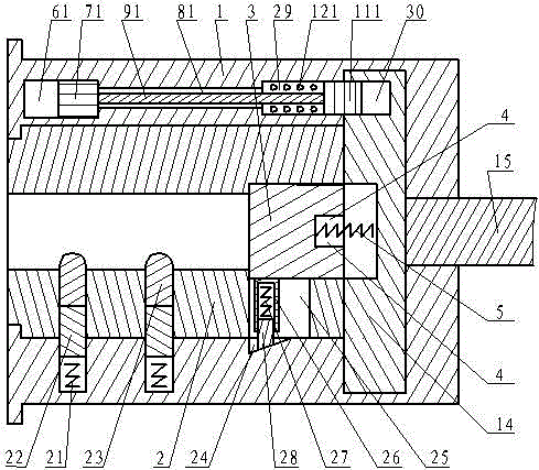 Mechanical asynchronous interlocking antitheft magnetic pushing lock