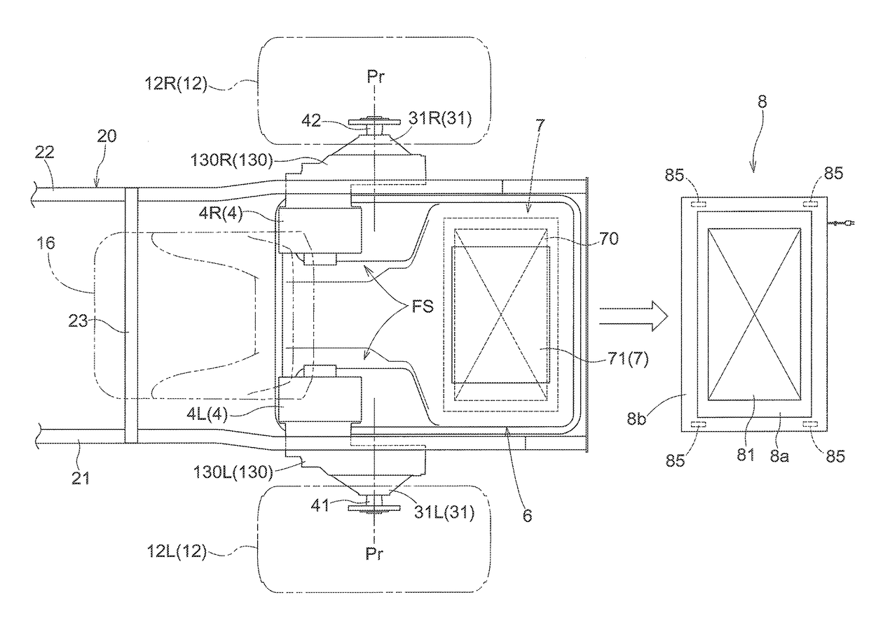 Electric Work Vehicle, Battery Pack for Electric Work Vehicle and Contactless Charging System