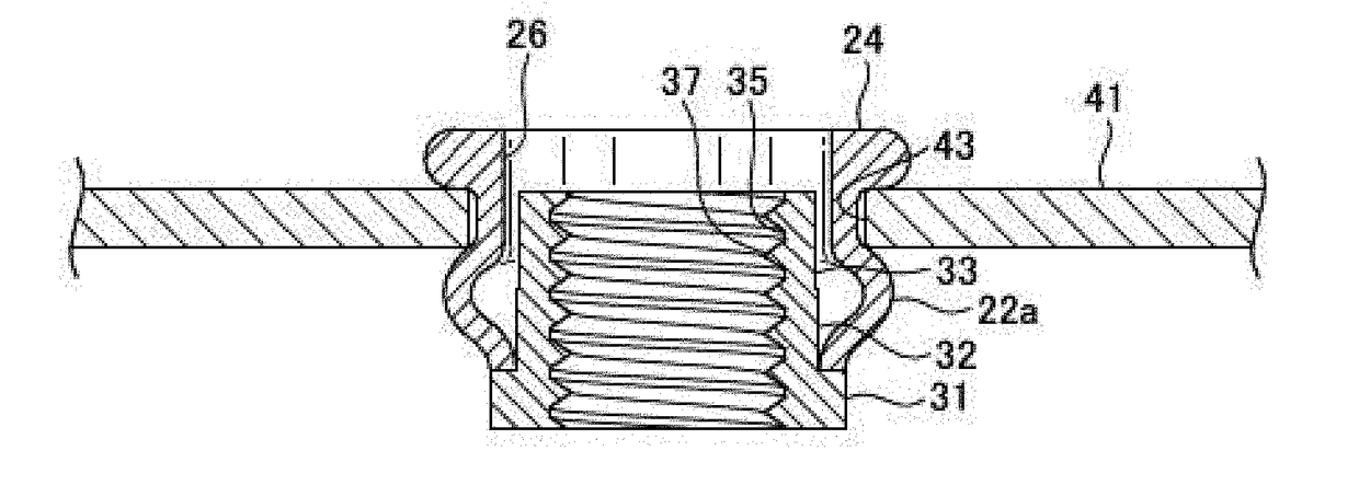 Blind Nut and Mounting Structure Thereof