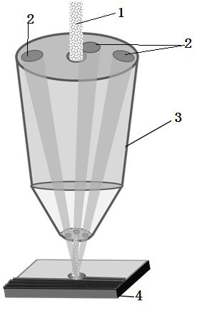 Laser additive technology for preparing tungsten-copper composite material with infinite thickness