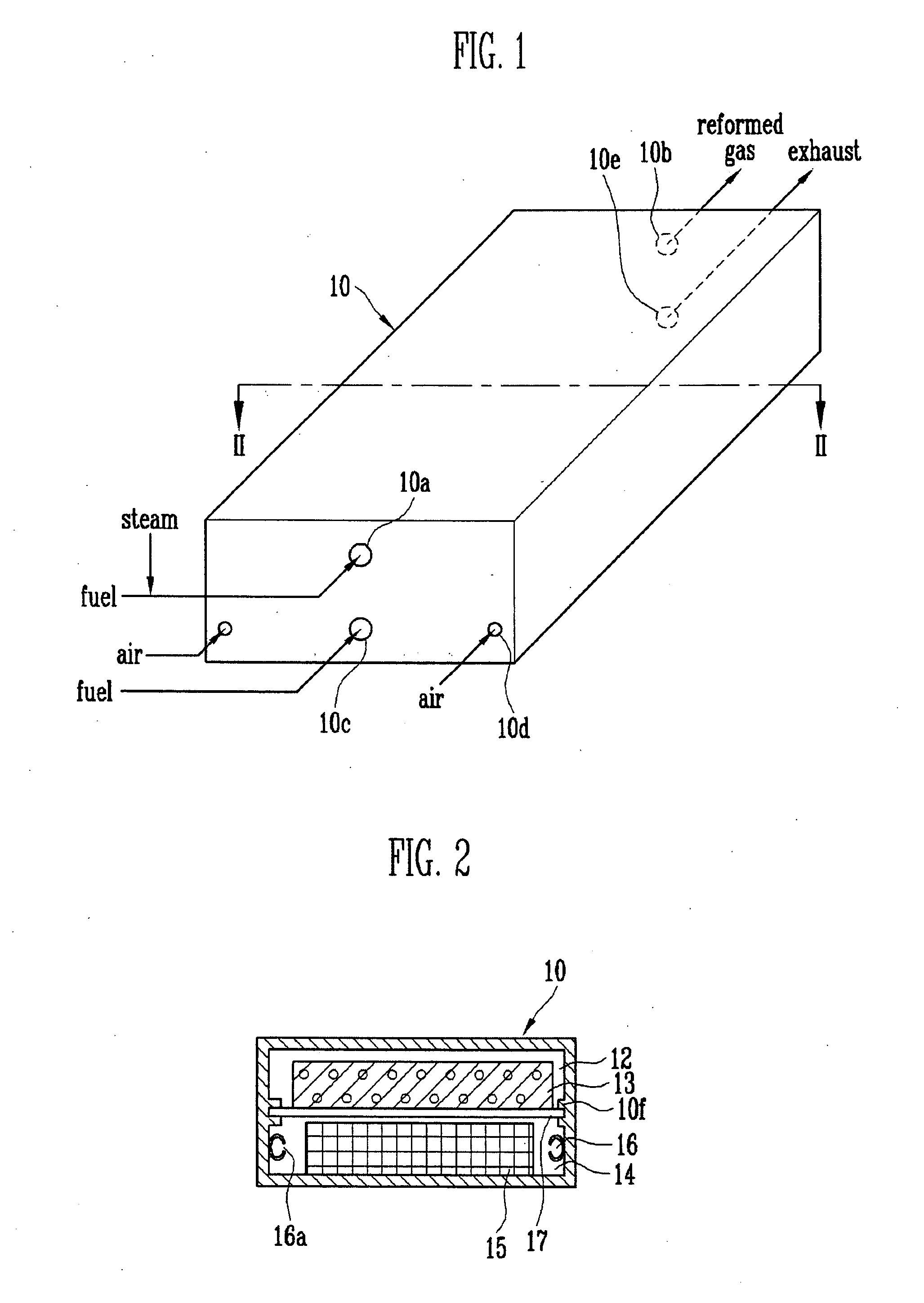 Fuel reformer using radiation