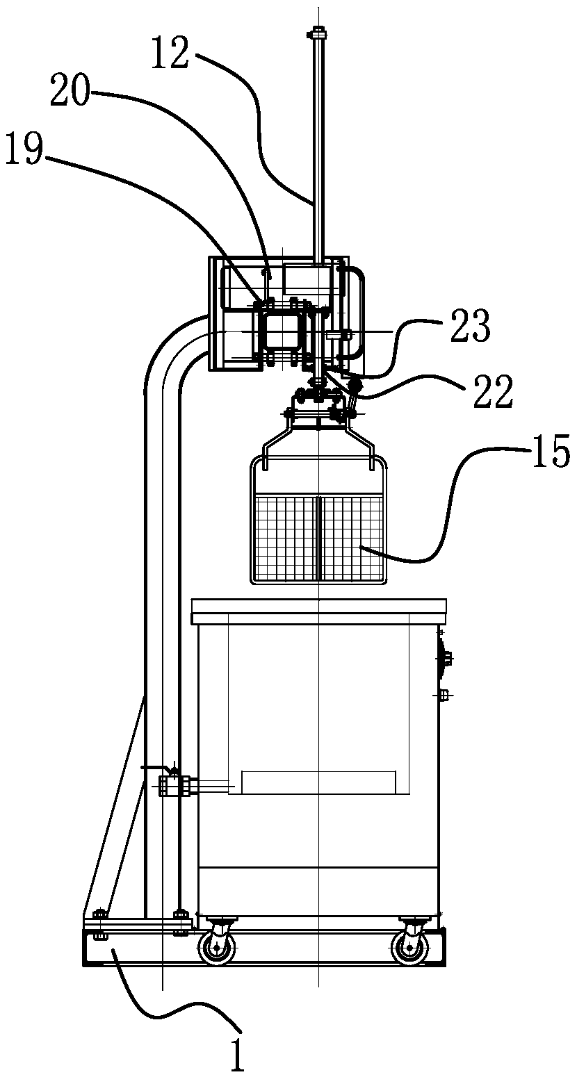 Ultrasonic washing device of high-performance storage battery plate grid