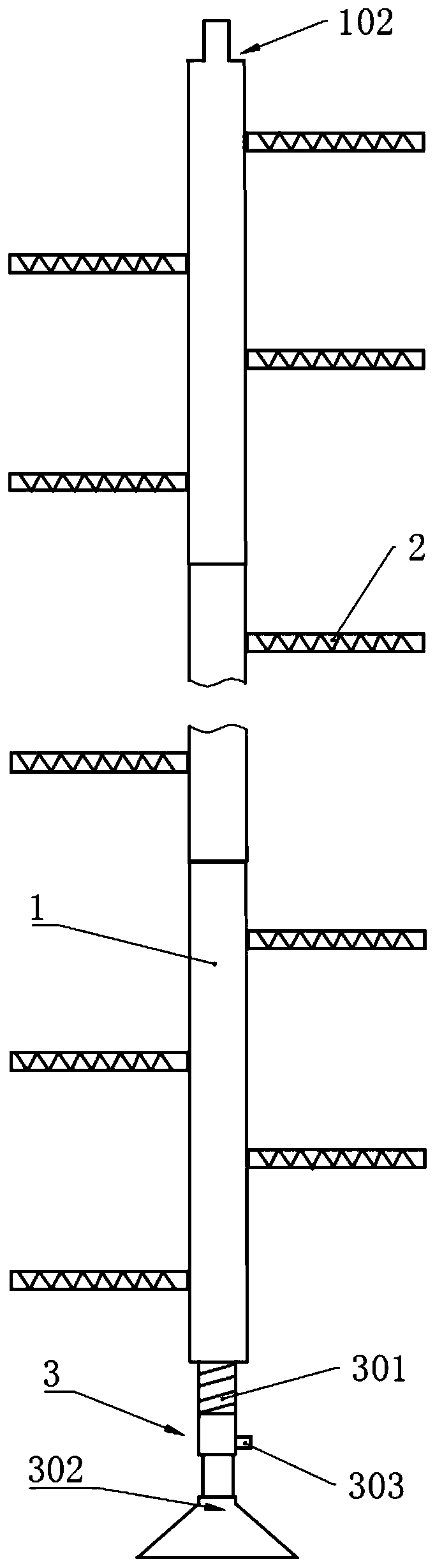 A steel pipe tower climbing ladder auxiliary device and its installation method