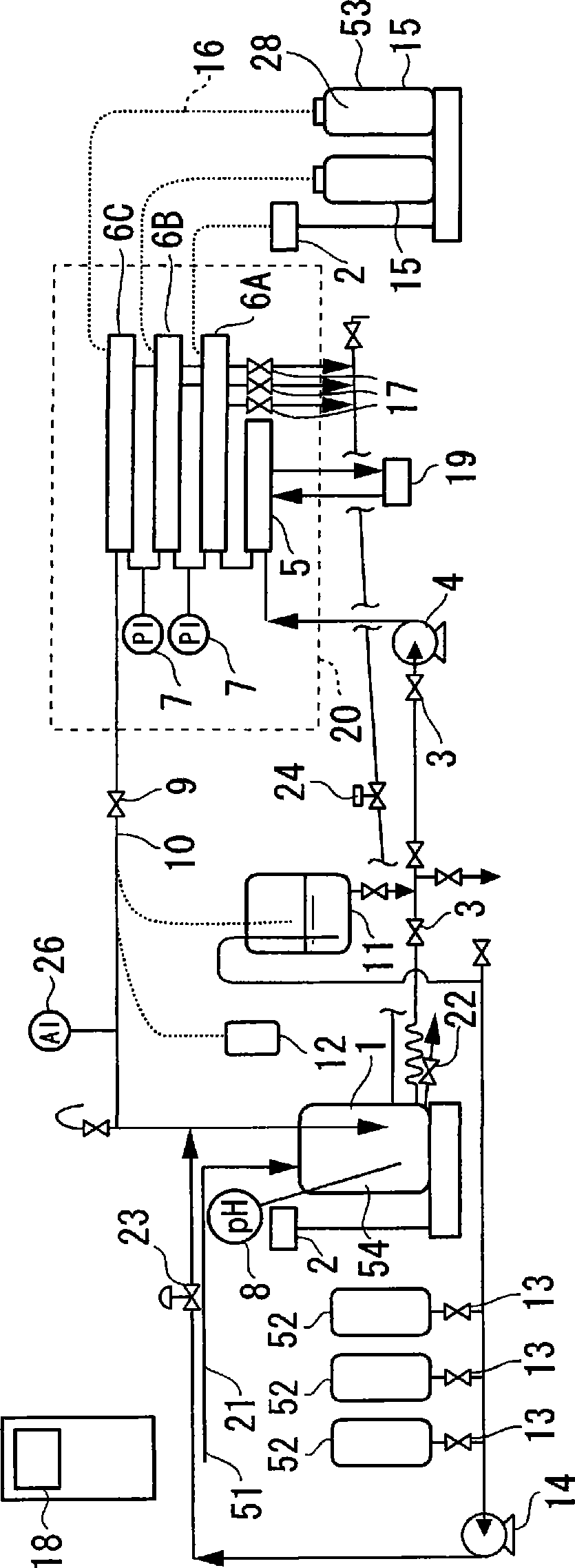 Method of separating target substance according to membrane separation and apparatus therefor