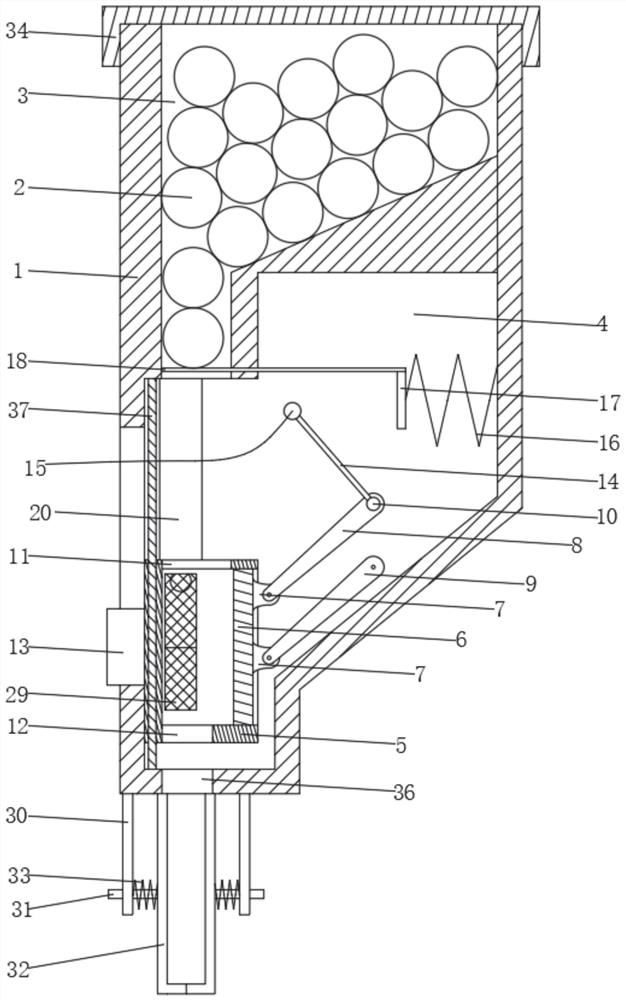 Automatic skin disinfection pen used before blood drawing in hematology department and using method thereof