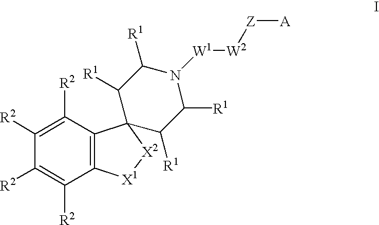 Spiropiperidine compounds as ligands for ORL-1 receptor