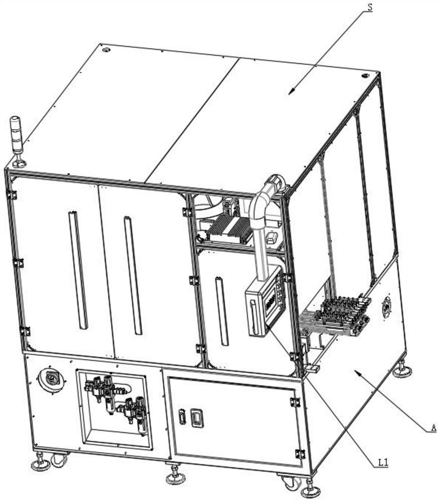 A monitoring equipment rotary joint automatic assembly machine