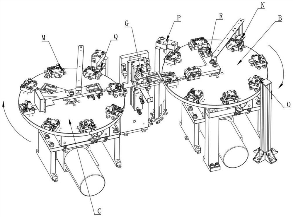 A monitoring equipment rotary joint automatic assembly machine