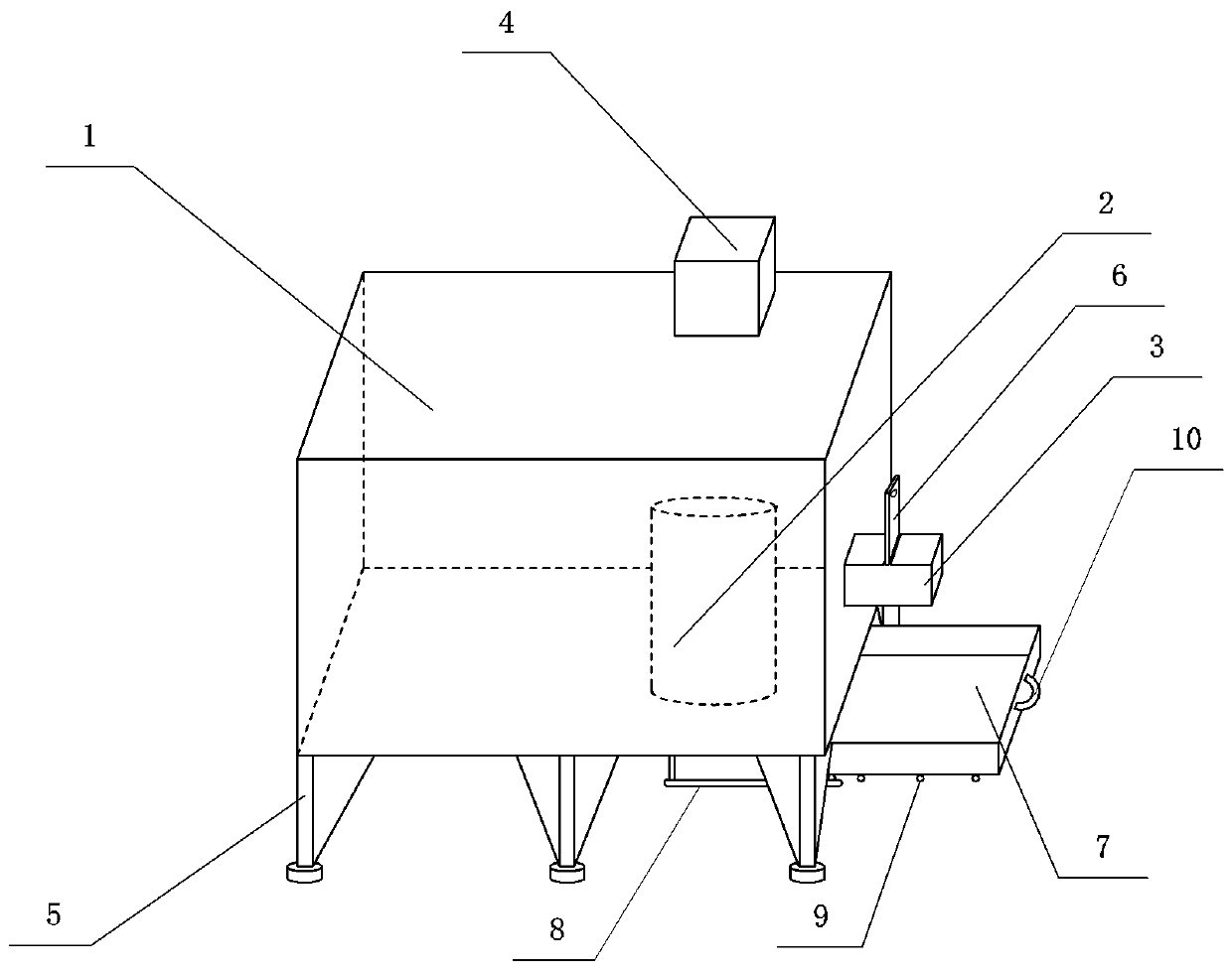 A high-efficiency hot blast stove device