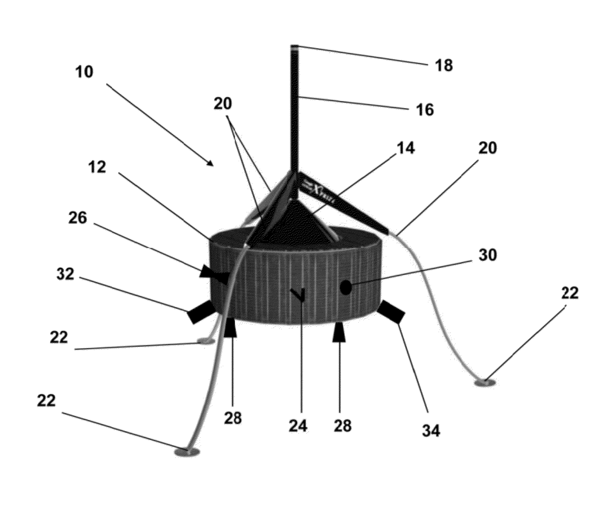 Spin-stabilized lander