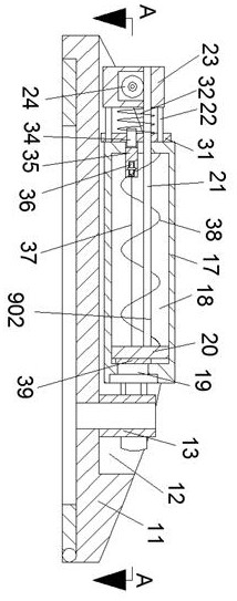 Sewer dredging device installed on closestool