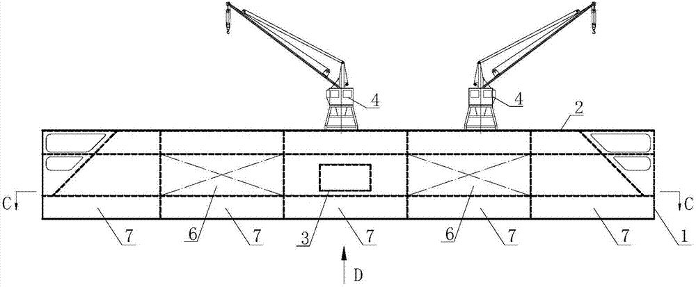 Inflatable draining floating dock