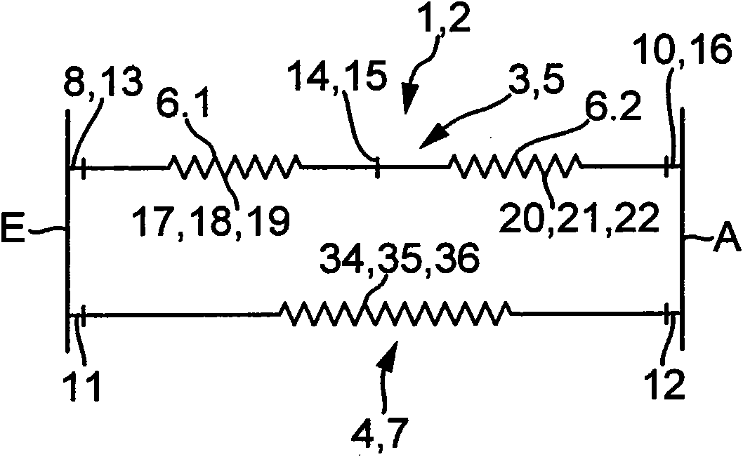 Device for damping vibrations, in particular a multi-step torsional vibration damper