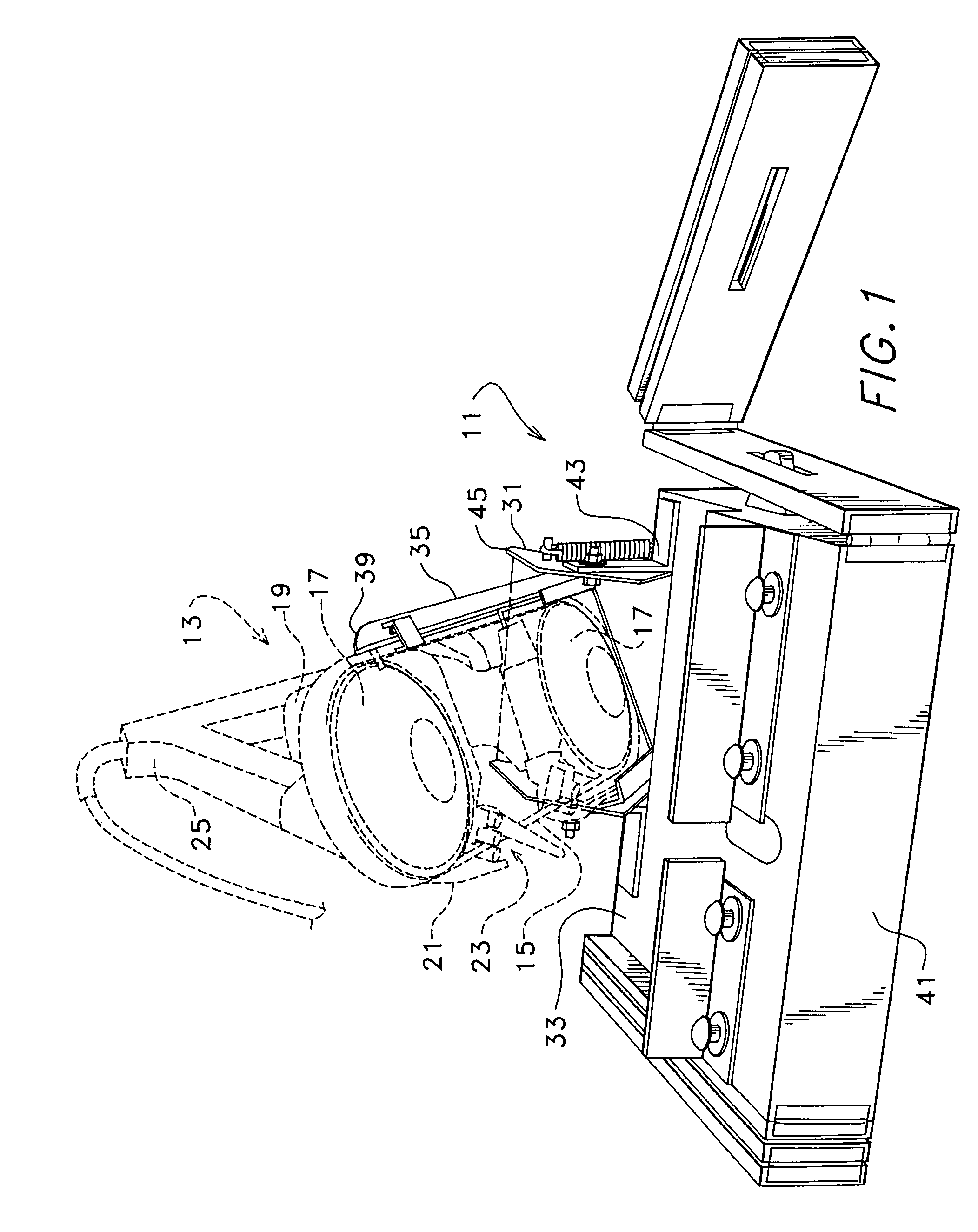 Operational support for portable band saw