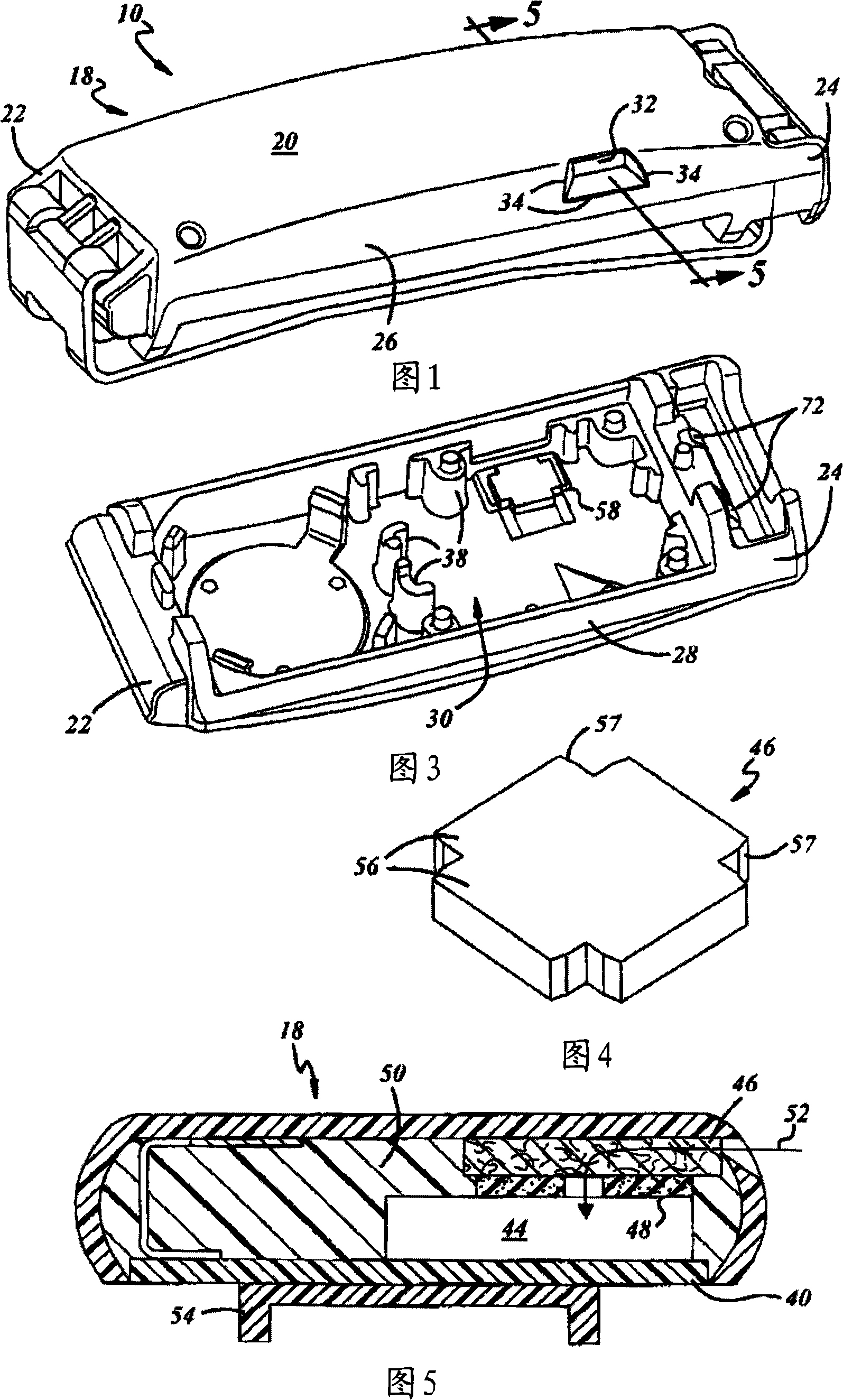 Tire pressure monitor system with side entry pressure port