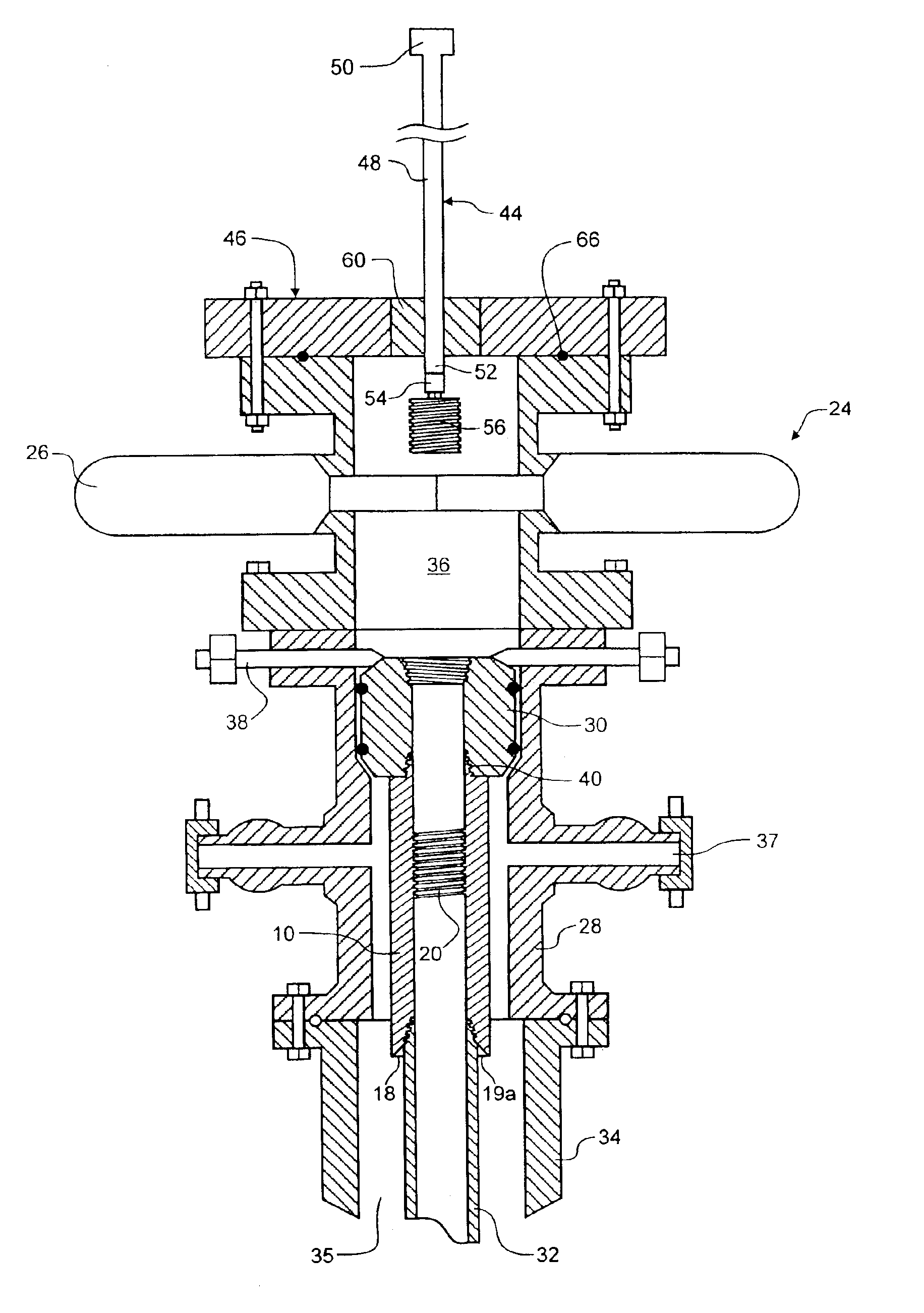 Backpressure adapter pin and methods of use