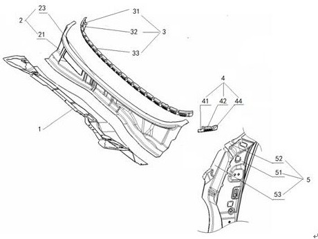 Automobile fan heater pressure chamber plate structure