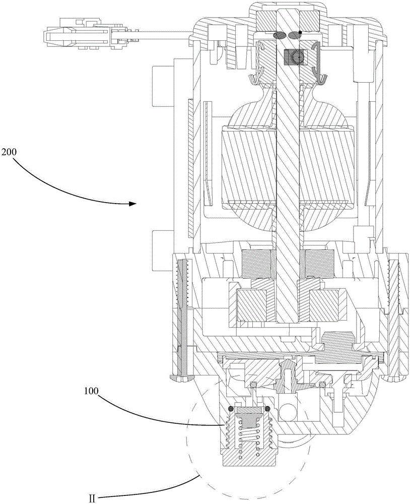 Pressure relief structure, booster pump and water purification equipment