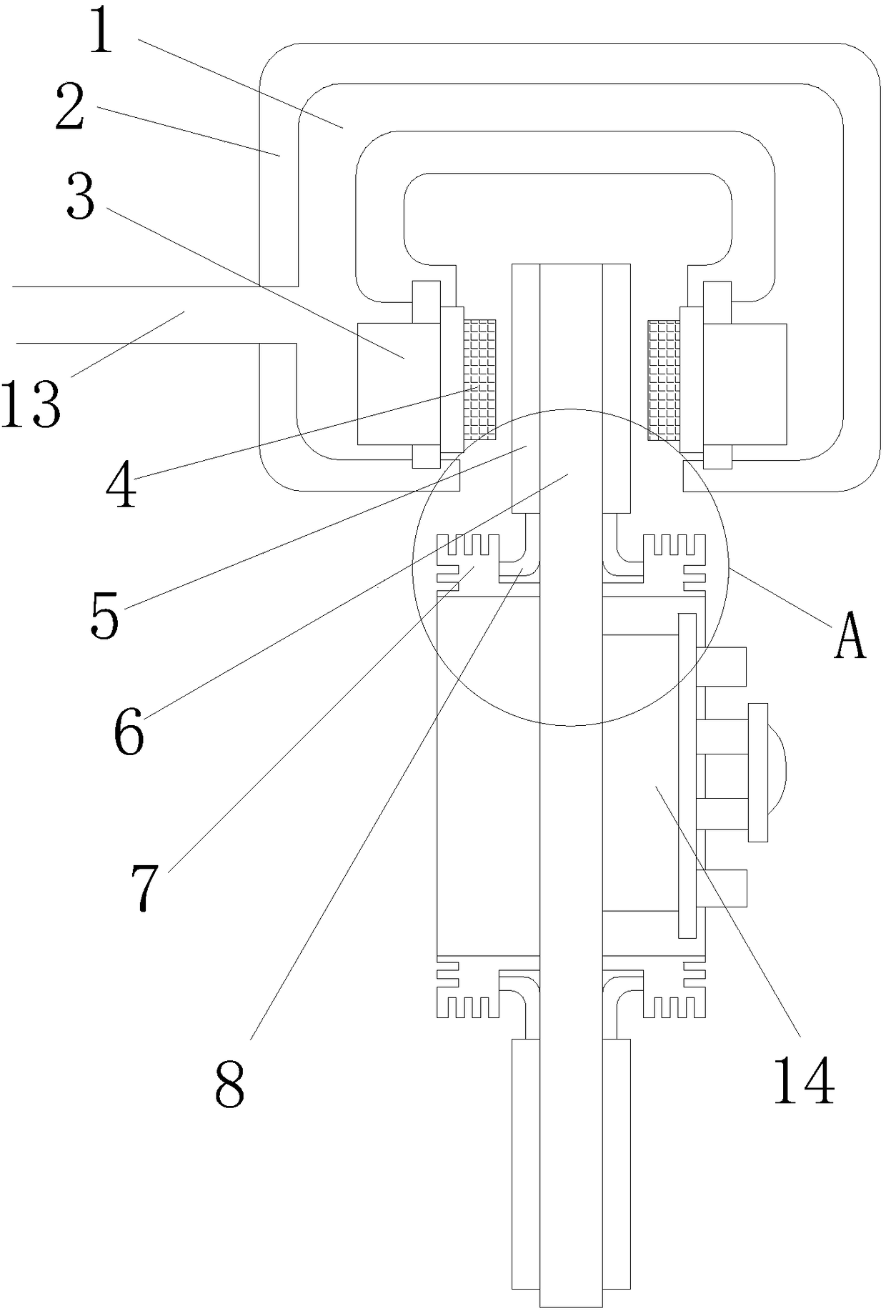 Cooling device for brake