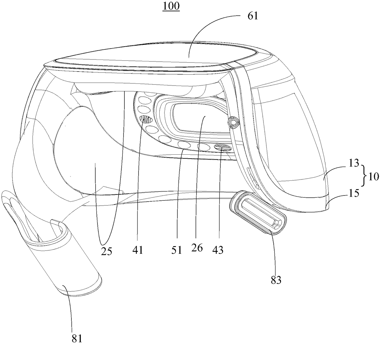 Massage physiotherapy instrument