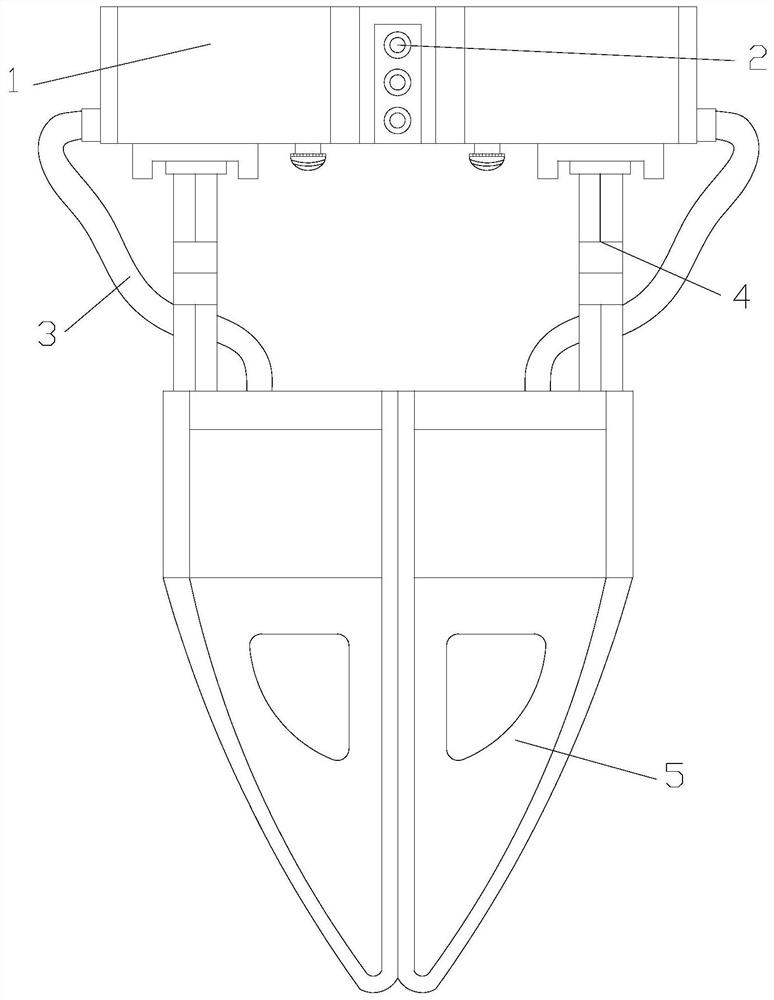 Digging device for transplanting seedlings