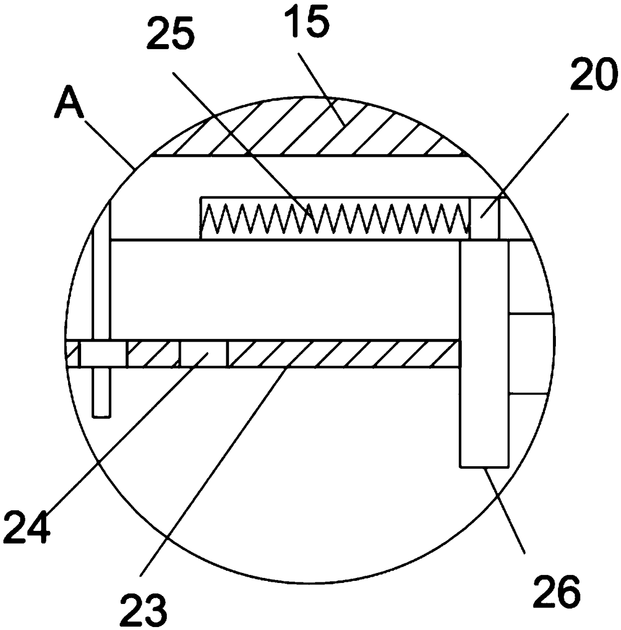 Straw crushing and reusing device for returning straw to field