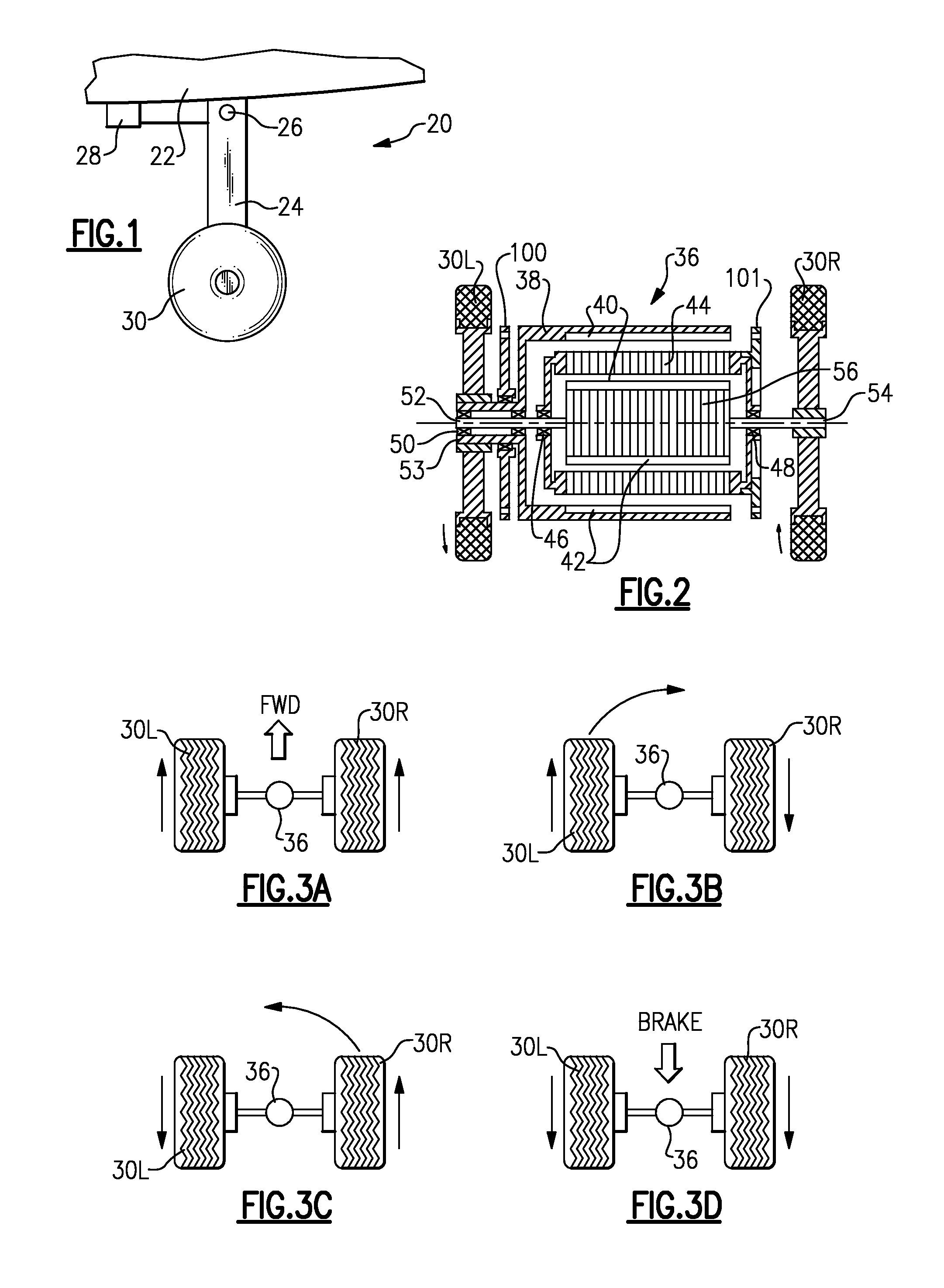 Transverse flux machine utilized as part of a combined landing gear system