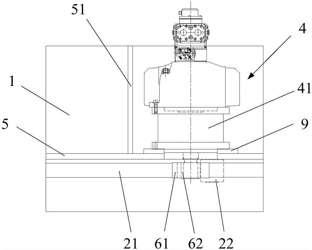 Drive assembly detection device used for gear and rack lifting mechanism