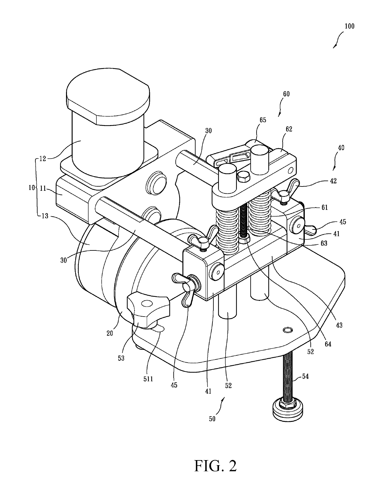 Structure of power carpentry feeder machine