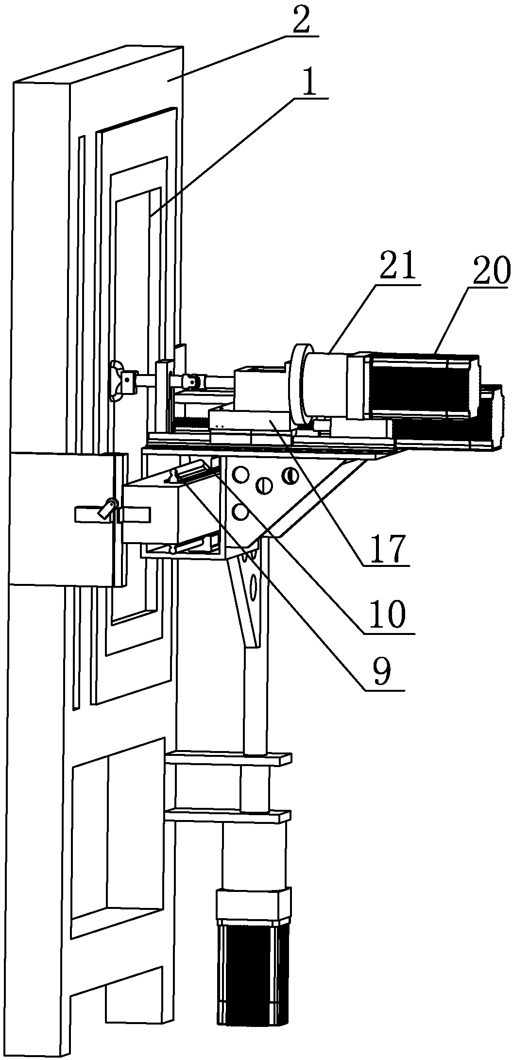 Building window outer level up-suspending hardware system overall performance tester and testing method