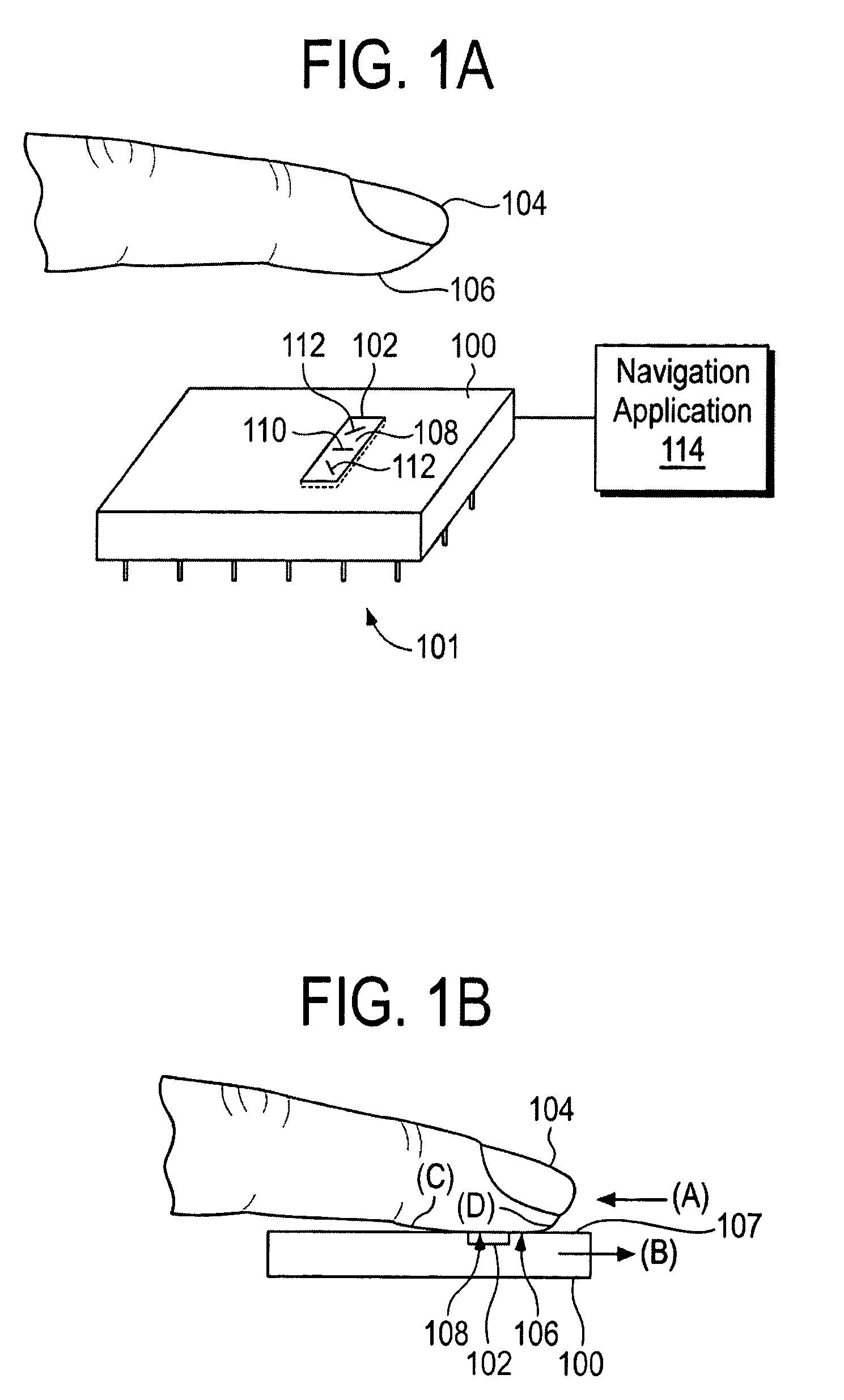 Unitized Ergonomic Two-Dimensional Fingerprint Motion Tracking Device and Method