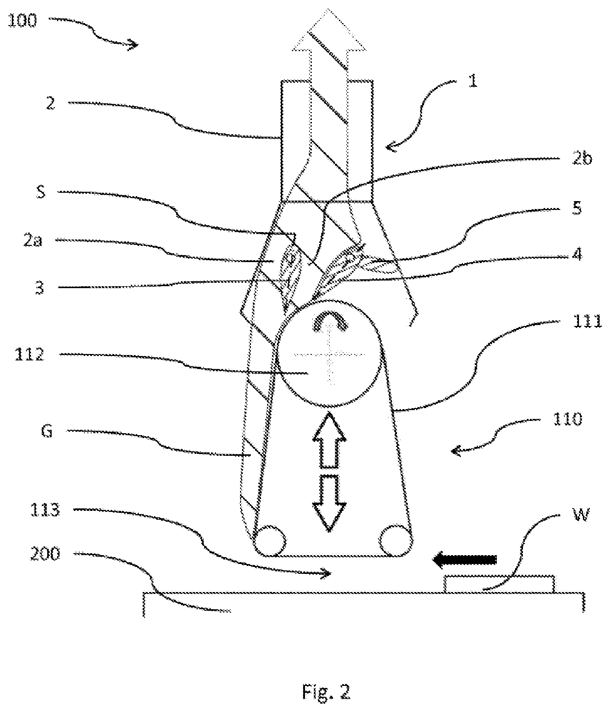 Suctioning Device Having Optimized Dust Suctioning