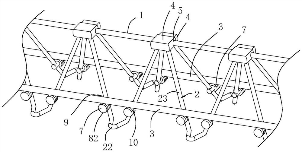 Fabricated integrated house steel bar truss floor support plate and assembling method