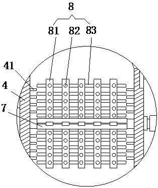 Material tank for processing of cable sheath