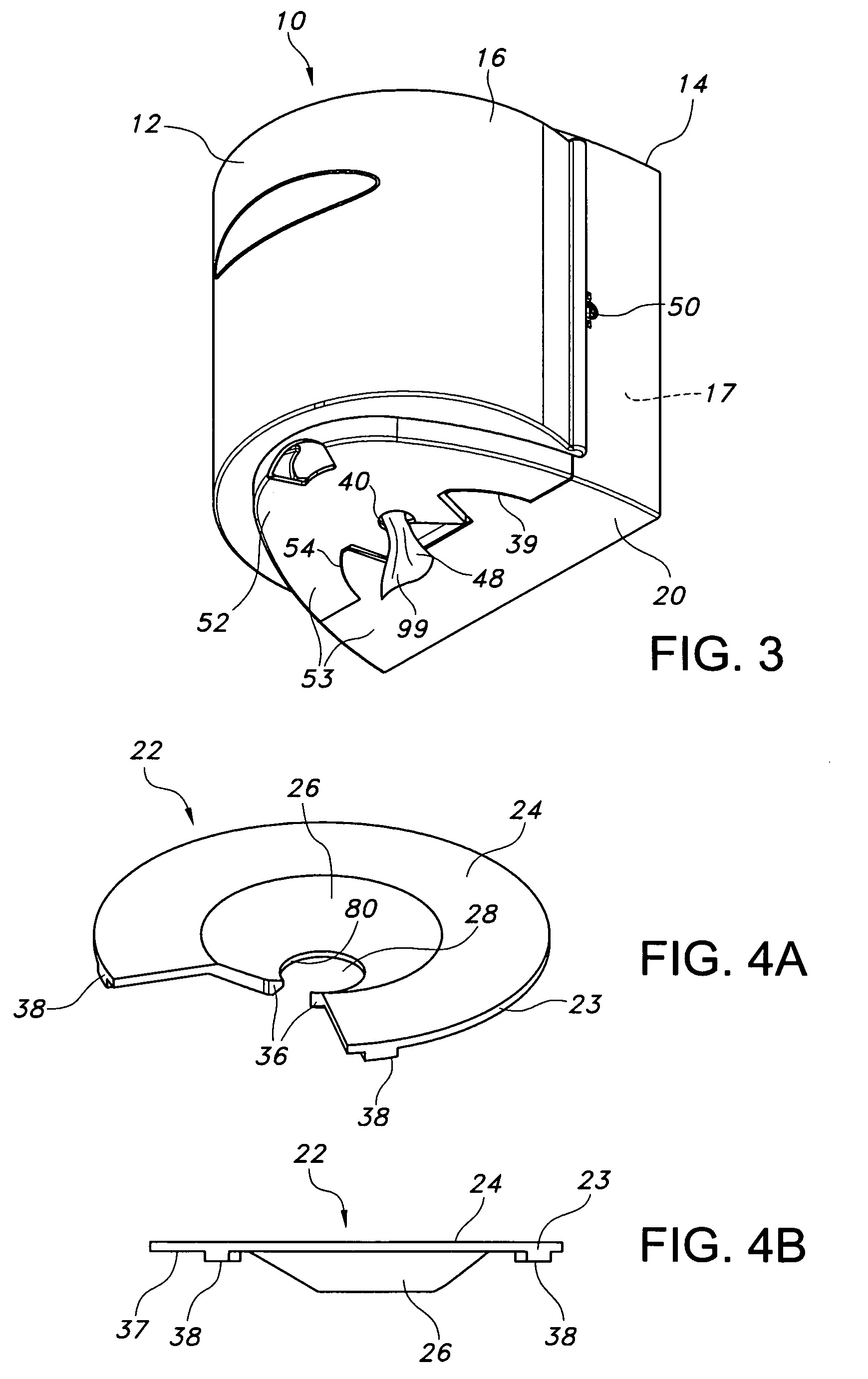 Dispenser for sheet material