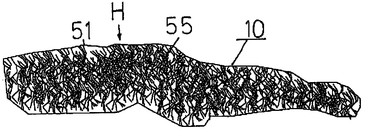 Device and method for producing a molded pulp part and molded pulp part