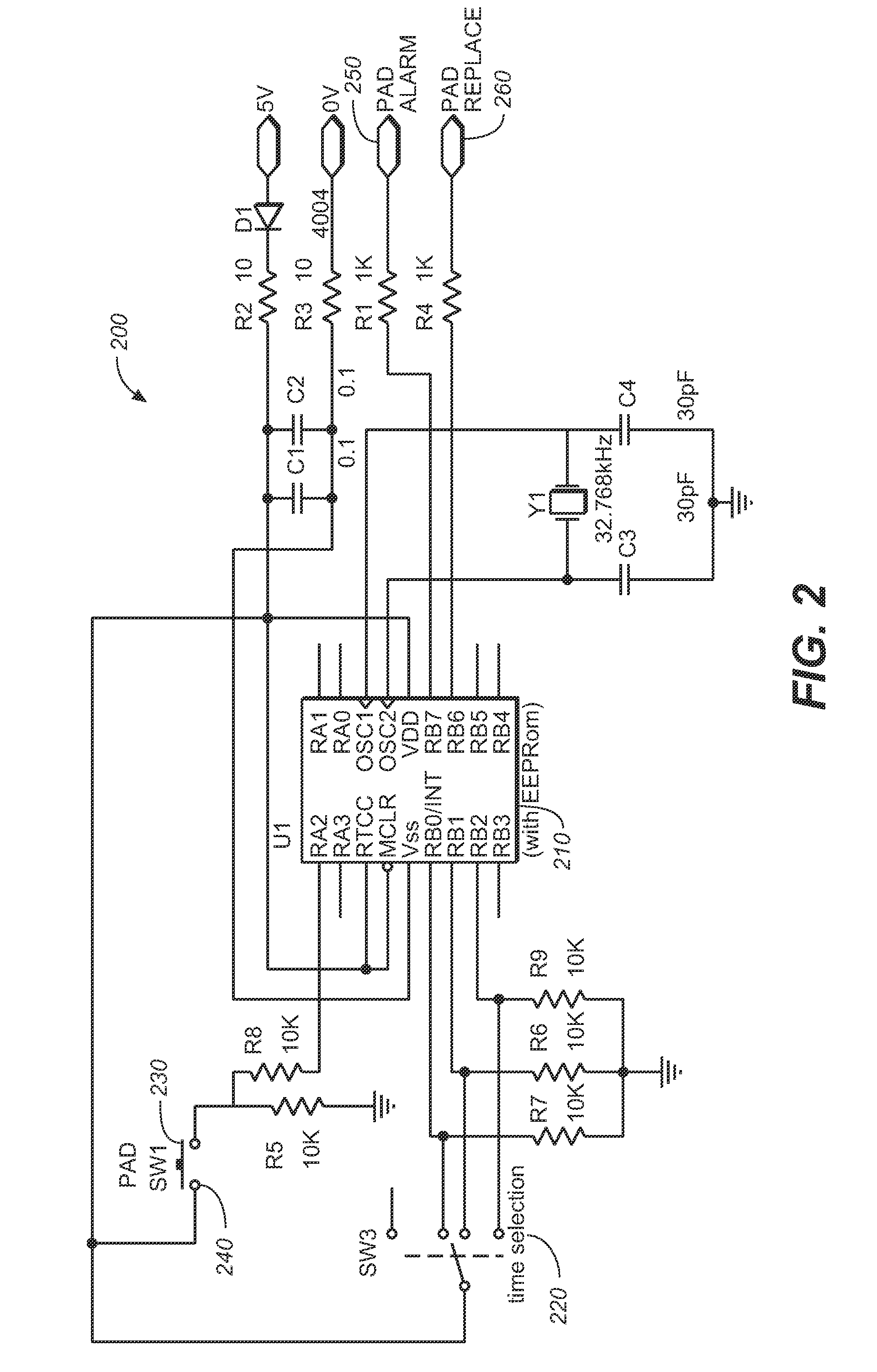 Patient monitor pressure pad with effective date warning alarm