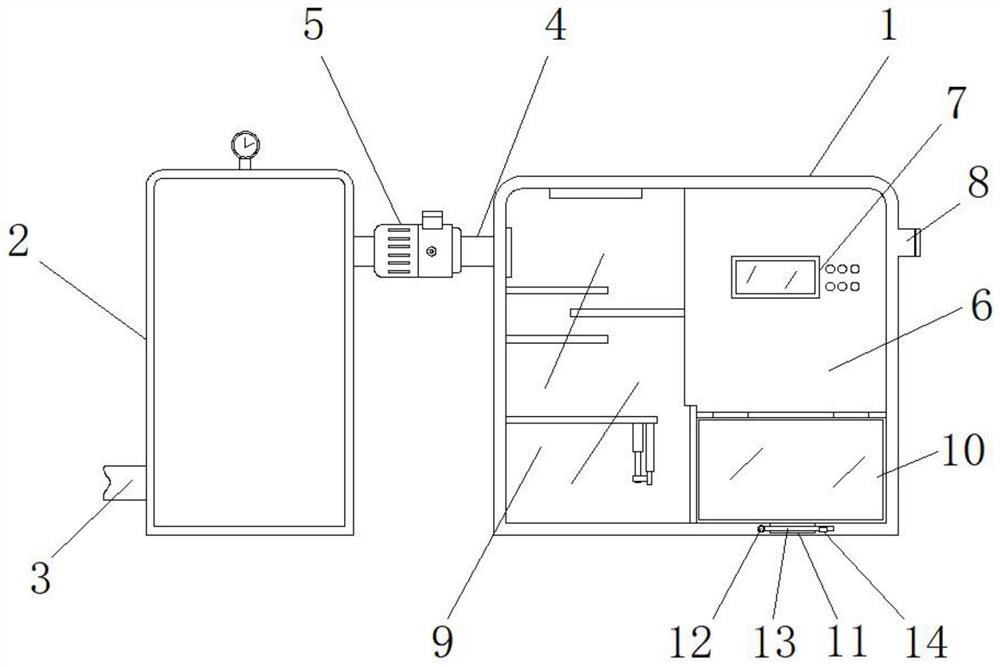 An air quality measurement and control device for a leukemia model nursing ward