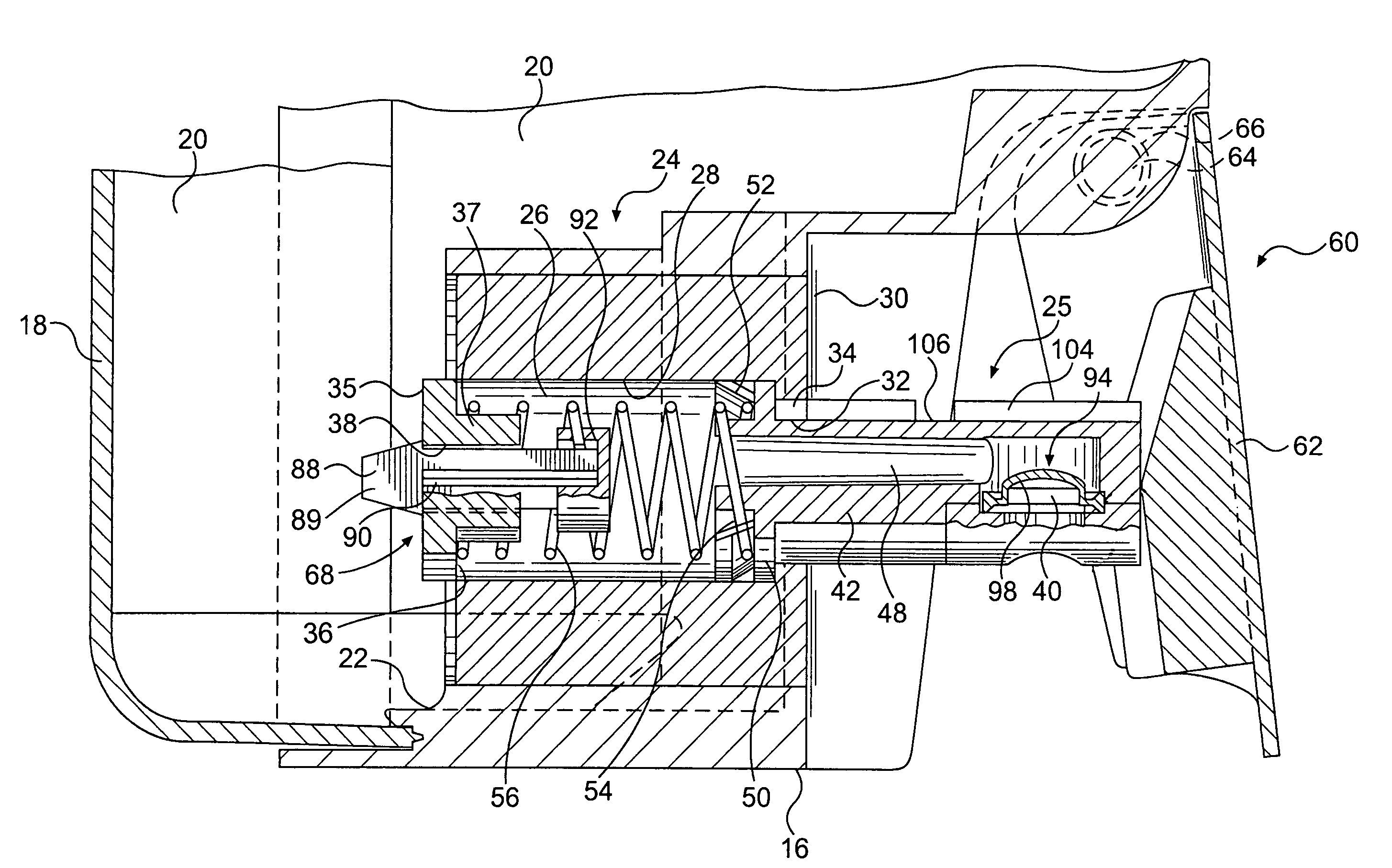 Viscous liquid dispenser having leak prevention device