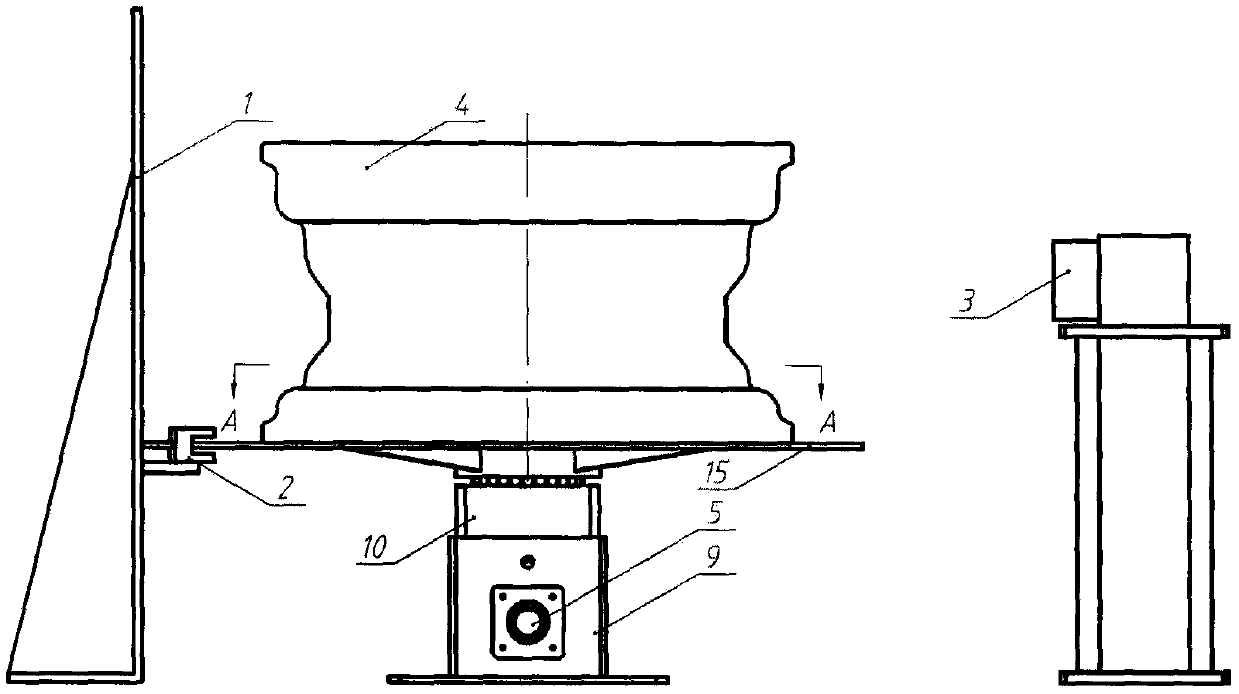 Automobile hub rim detection bench