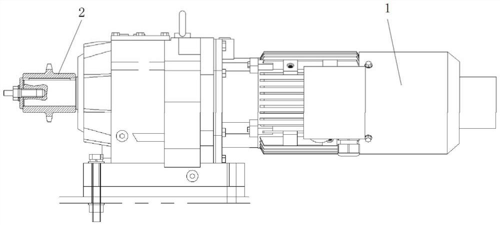 Mining excavator pushing and pressing device and mining excavator