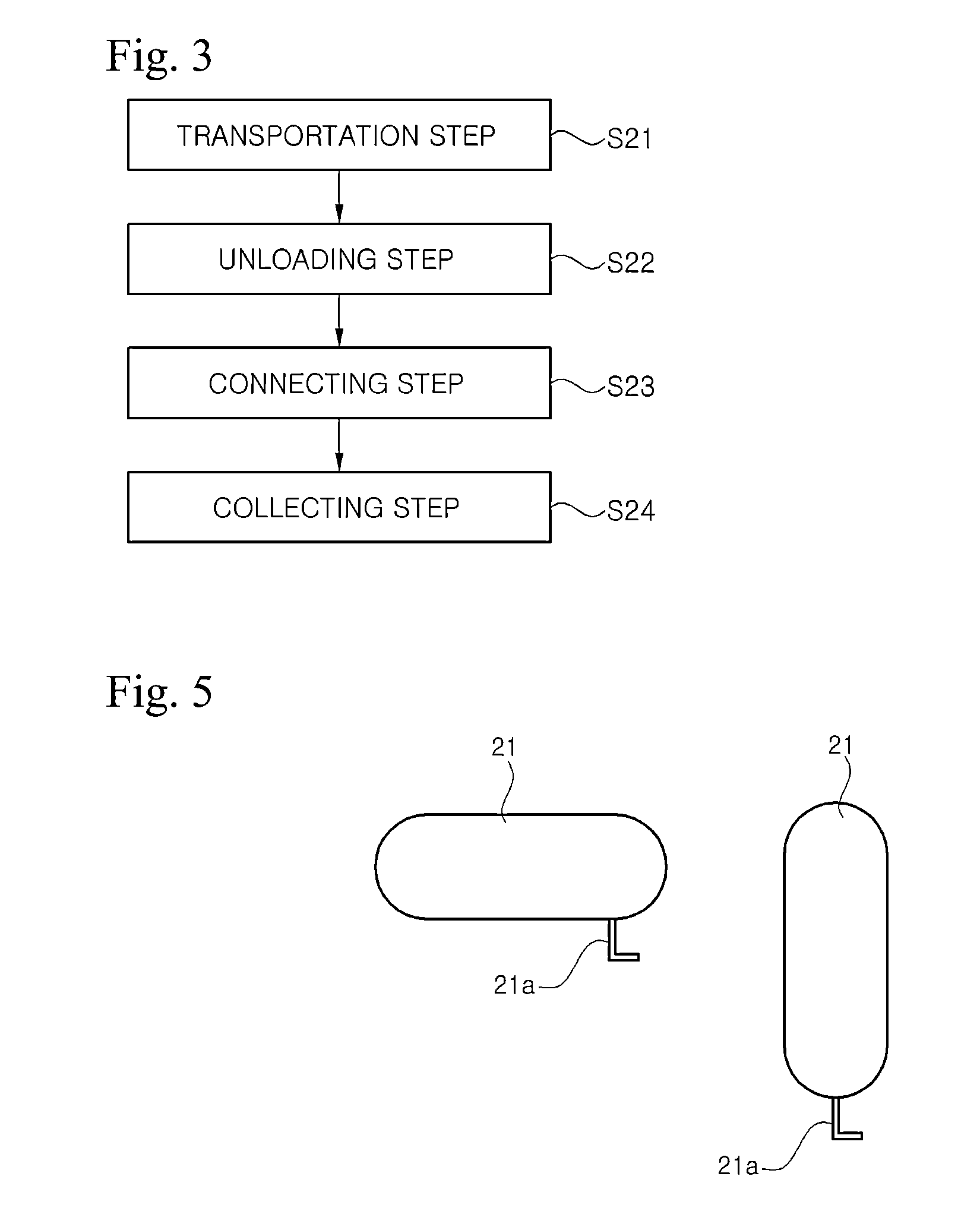 Ship for transporting a liquefied natural gas storage container