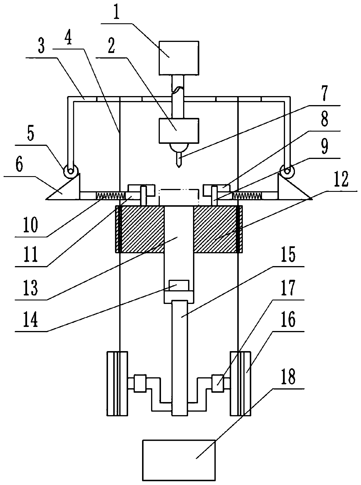 Wood hole-opening device for table